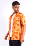 Vintage Orange Hawaiian Shirt