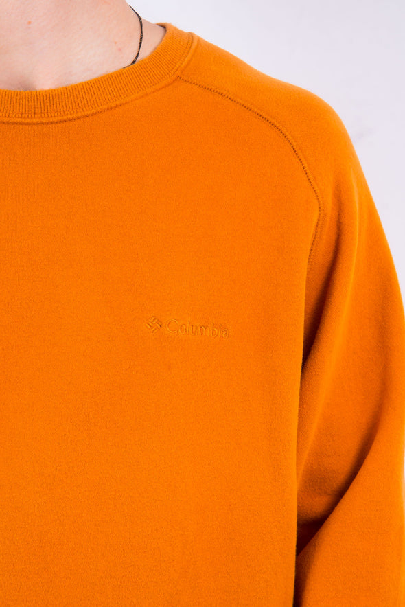 Vintage Columbia Orange Crew Neck Sweatshirt