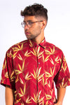 Vintage Bamboo Print Hawaiian Shirt