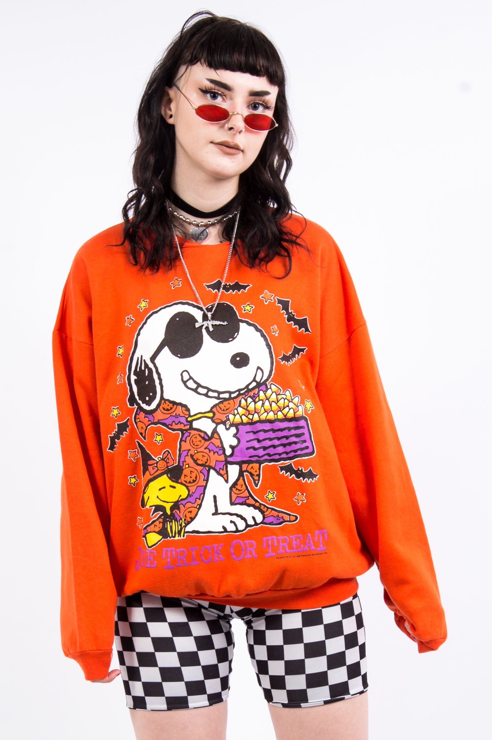 Vintage Peanuts Snoopy Halloween Sweatshirt - Main Image