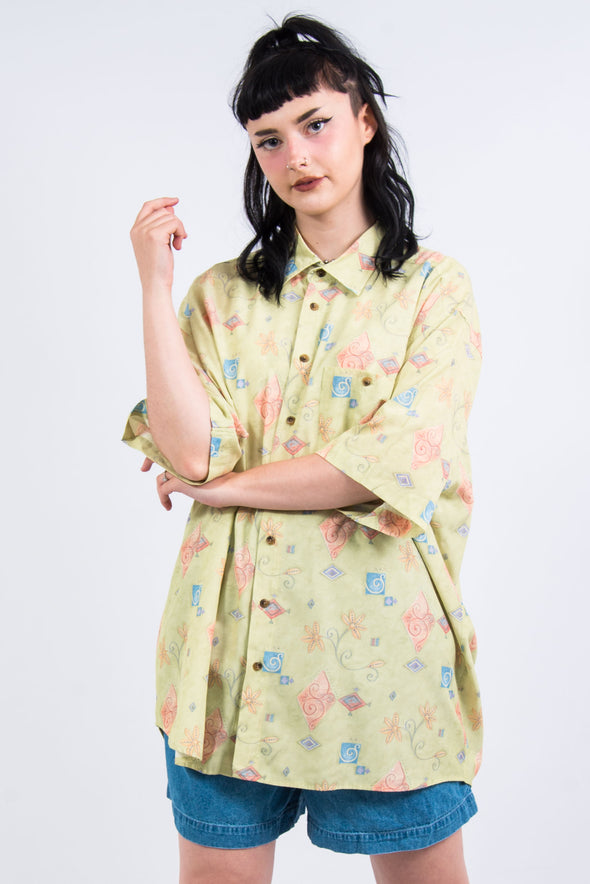 Vintage 90's Abstract Pattern Shirt