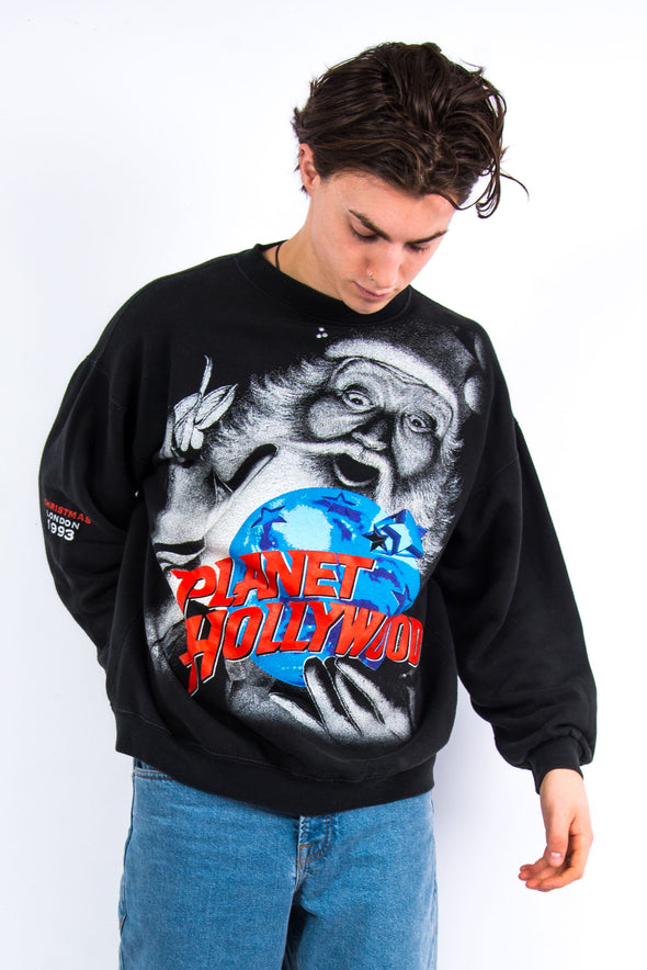 Vintage 1993 Planet Hollywood Christmas Sweatshirt