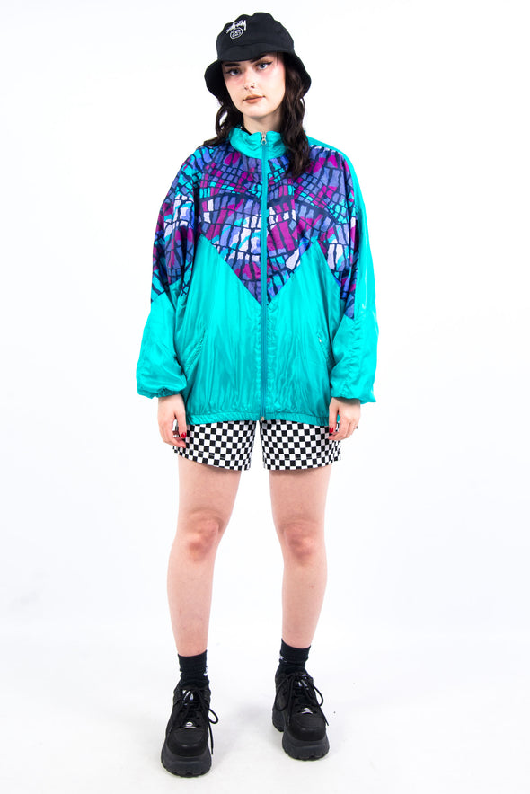 Vintage 90's Abstract Print Shell Jacket