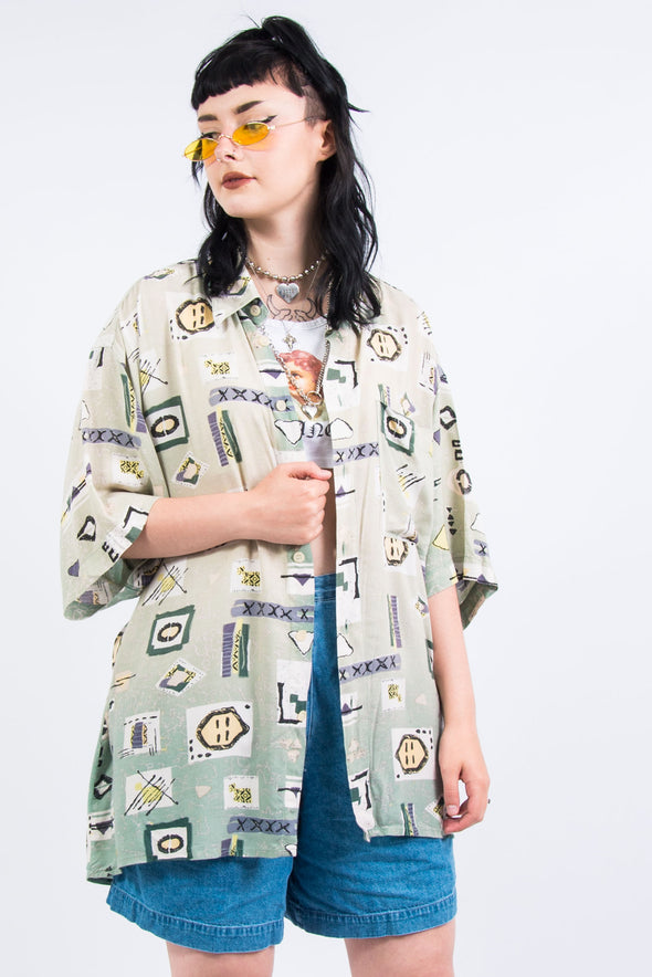 Vintage 90's Oversized Abstract Shirt