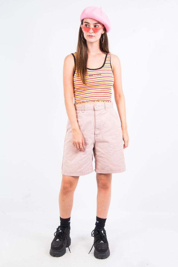 Vintage 90's Pink Lee Denim Mom Shorts