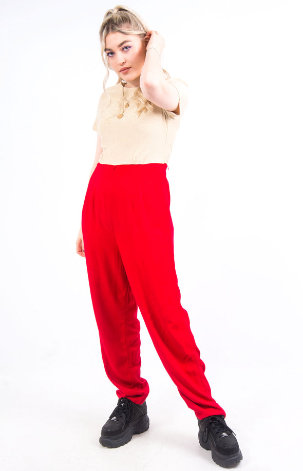 Vintage 90's Red and Gold Jumpsuit