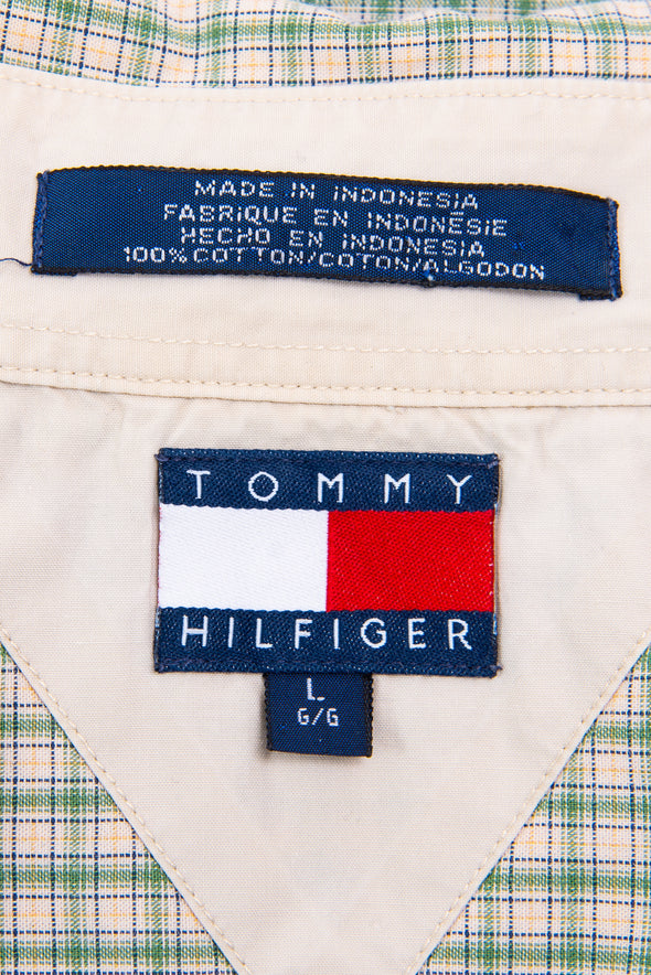 90's Tommy Hilfiger Green Check Shirt