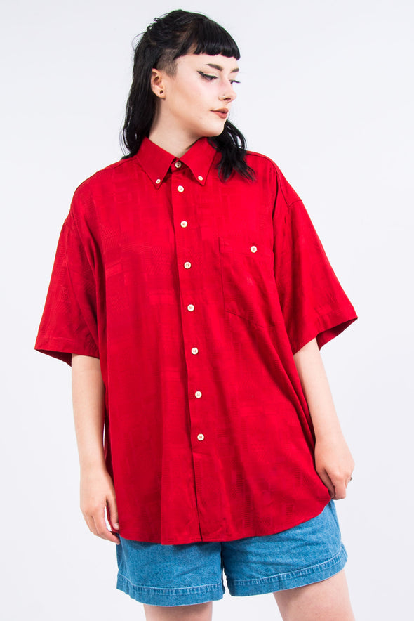 Vintage 90's Red Patterned Shirt