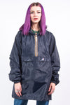 Vintage Hooded K-Way 1/4 Zip Raincoat