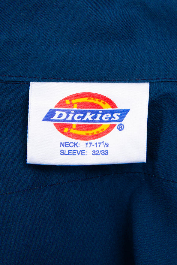 Vintage Dickies Navy Blue Work Shirt