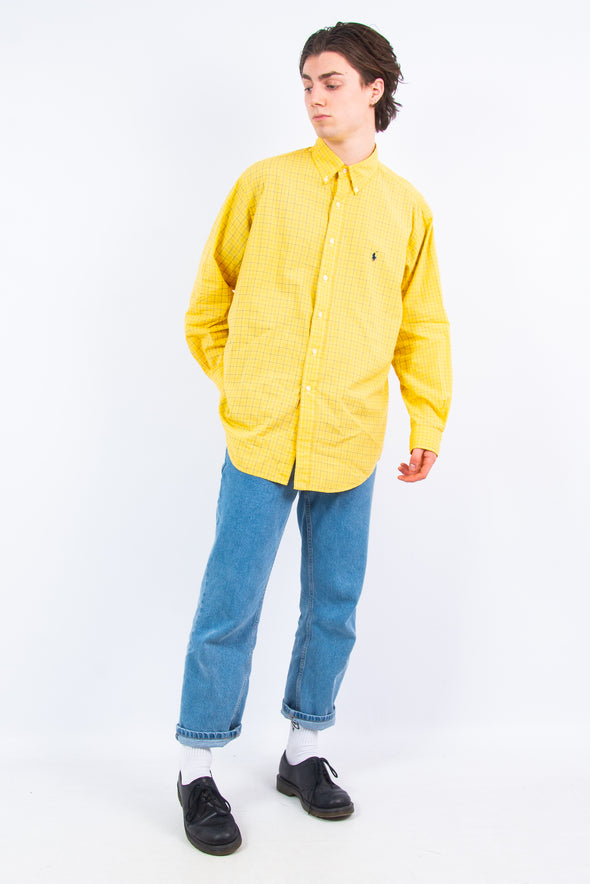 Vintage Ralph Lauren Yellow Check Shirt
