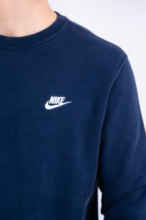 Nike Navy Blue Crew Neck Sweatshirt