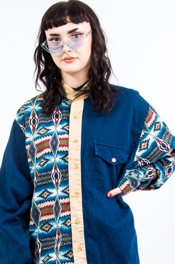 Vintage 90's Abstract Western Shirt