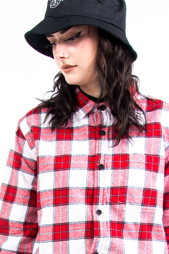 Vintage 90's Cropped Flannel Shirt
