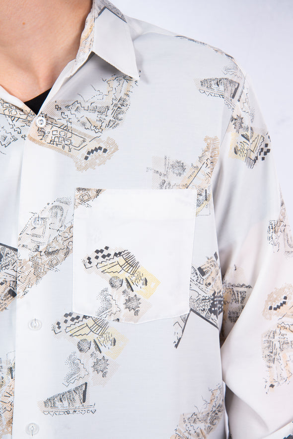 90's Vintage Abstract Pattern Shirt