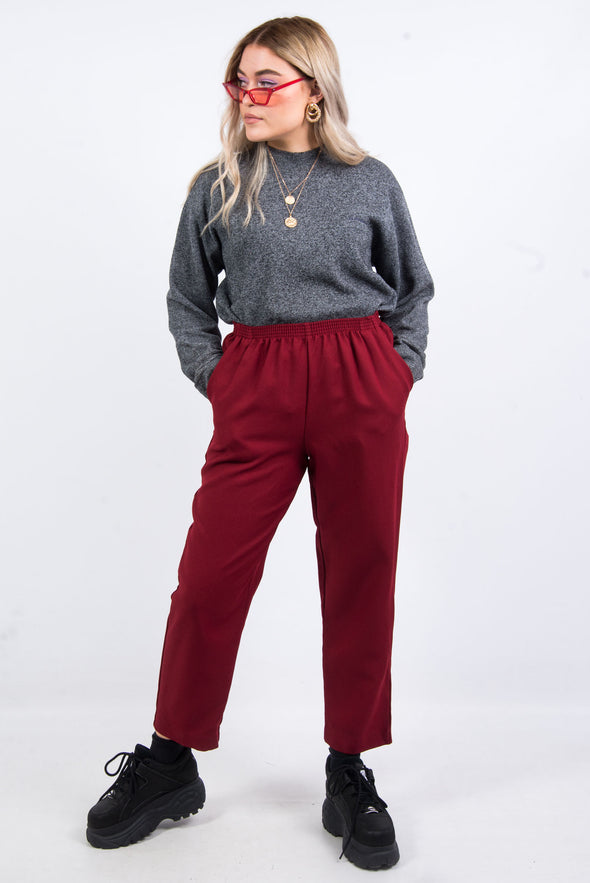 Vintage 90's Red High Waist Trousers
