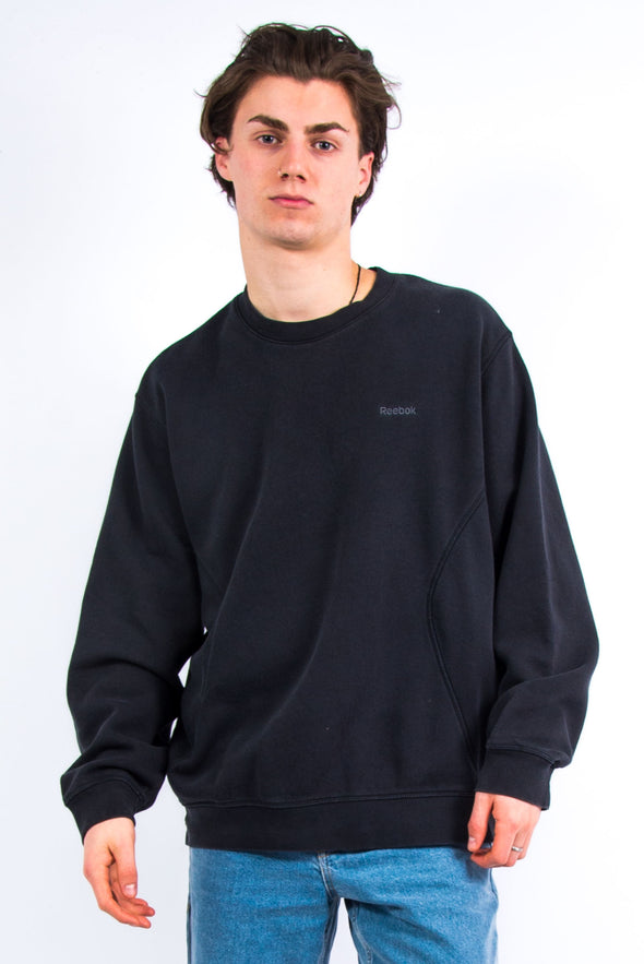 00's Vintage Black Reebok Sweatshirt