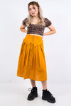 Vintage 90's Mustard Midi Skirt