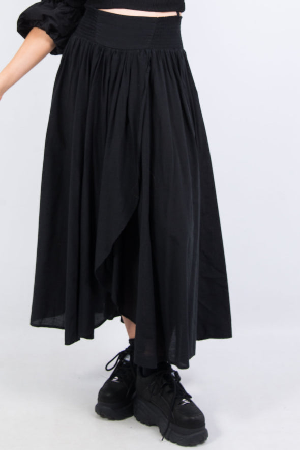 Vintage 90's Black Layered Grunge Skirt