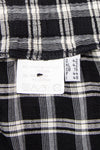 Vintage 90's Black Gingham Check Midi Skirt