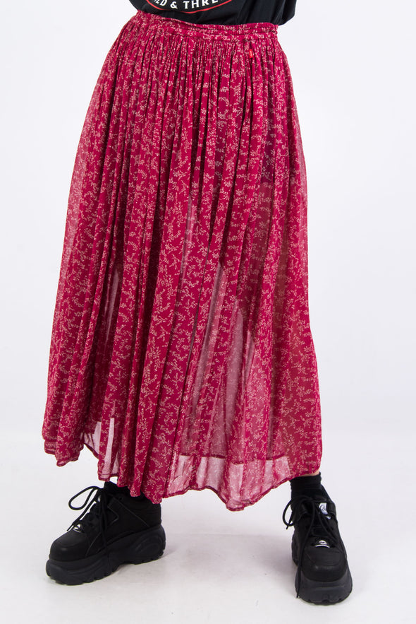 Vintage 90's Sheer Layered Skirt