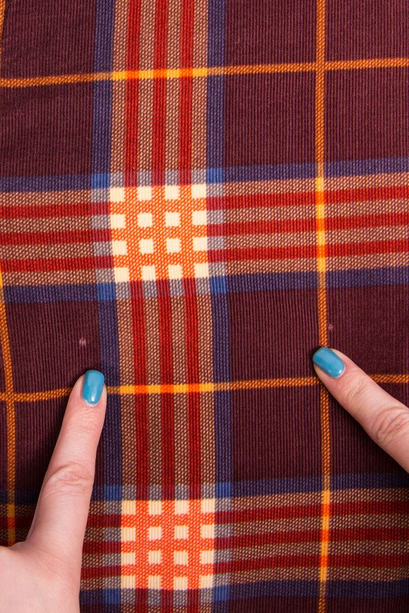 Vintage 90's Check Corduroy Shirt