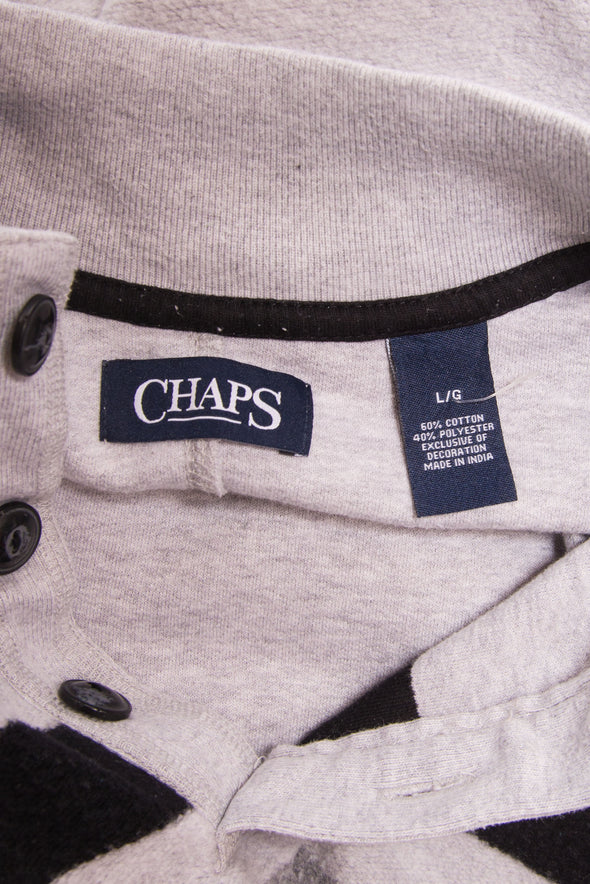 Vintage 90's Ralph Lauren Chaps 1/4 Button Fasten Sweatshirt