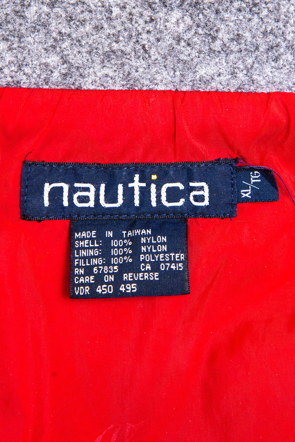 90's Nautica Red Quilted Jacket