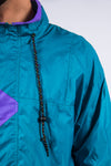 90's Vintage Colour Block Waterproof Cagoule Jacket