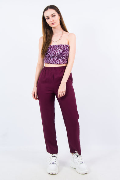 Vintage 90's Plum Tapered Trousers