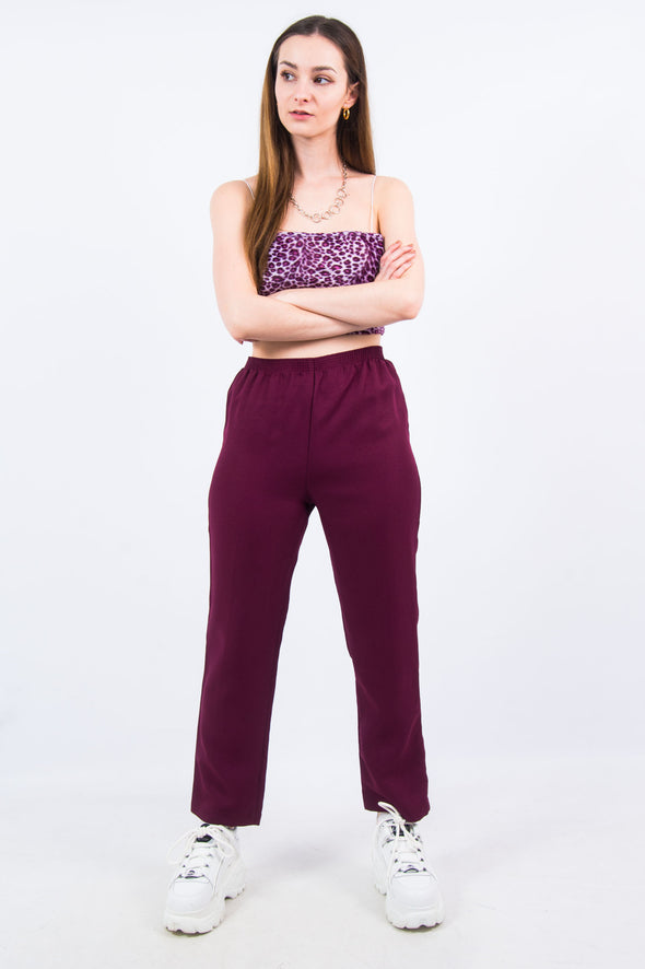 Vintage 90's Plum Tapered Trousers