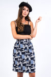 Vintage 90's Abstract Pencil Skirt