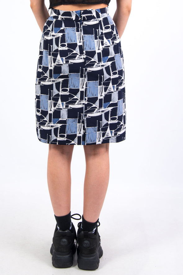 Vintage 90's Abstract Pencil Skirt