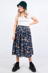 Vintage 90's Print Midi Skirt