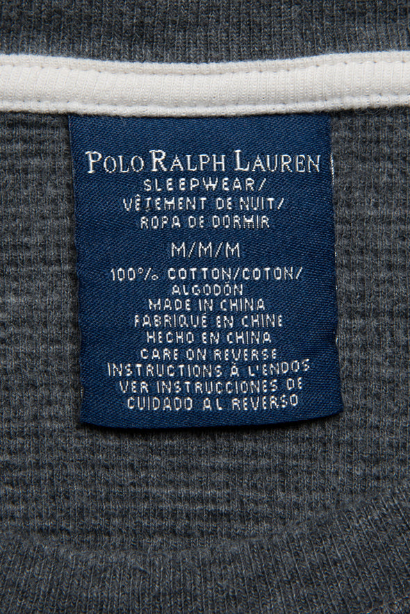 Ralph Lauren Waffle Textured Long Sleeve T-Shirt