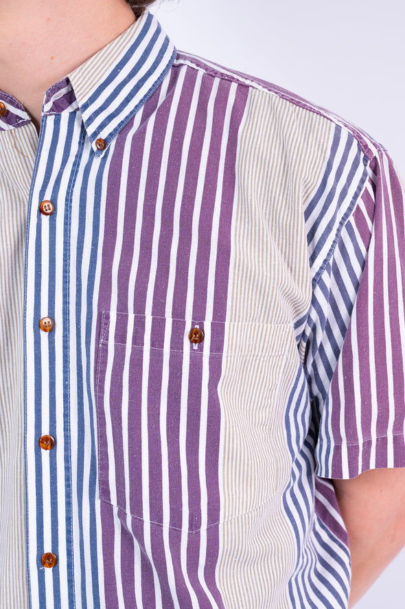 Vintage 90's Striped Pattern Shirt