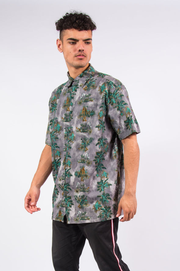 Vintage Patterned Hawaiian Shirt