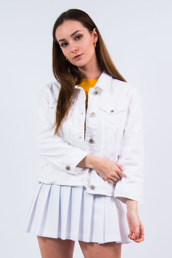 Vintage White Denim Jacket