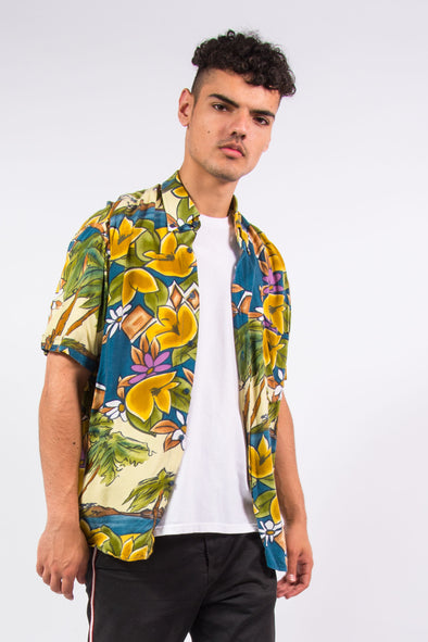 Vintage Floral Pattern Floral Shirt