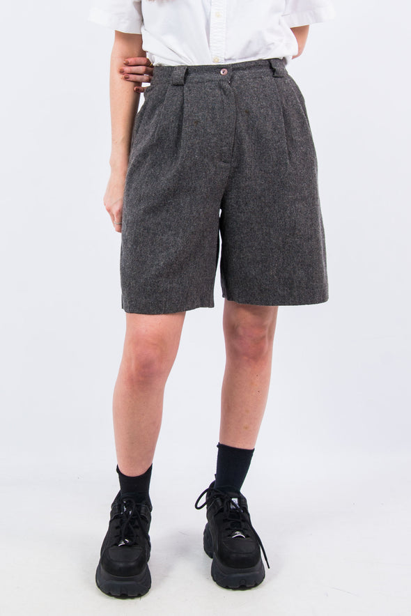 Vintage 90's Grey Wool Shorts
