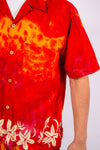 Vintage hawaiian red short sleeve shirt