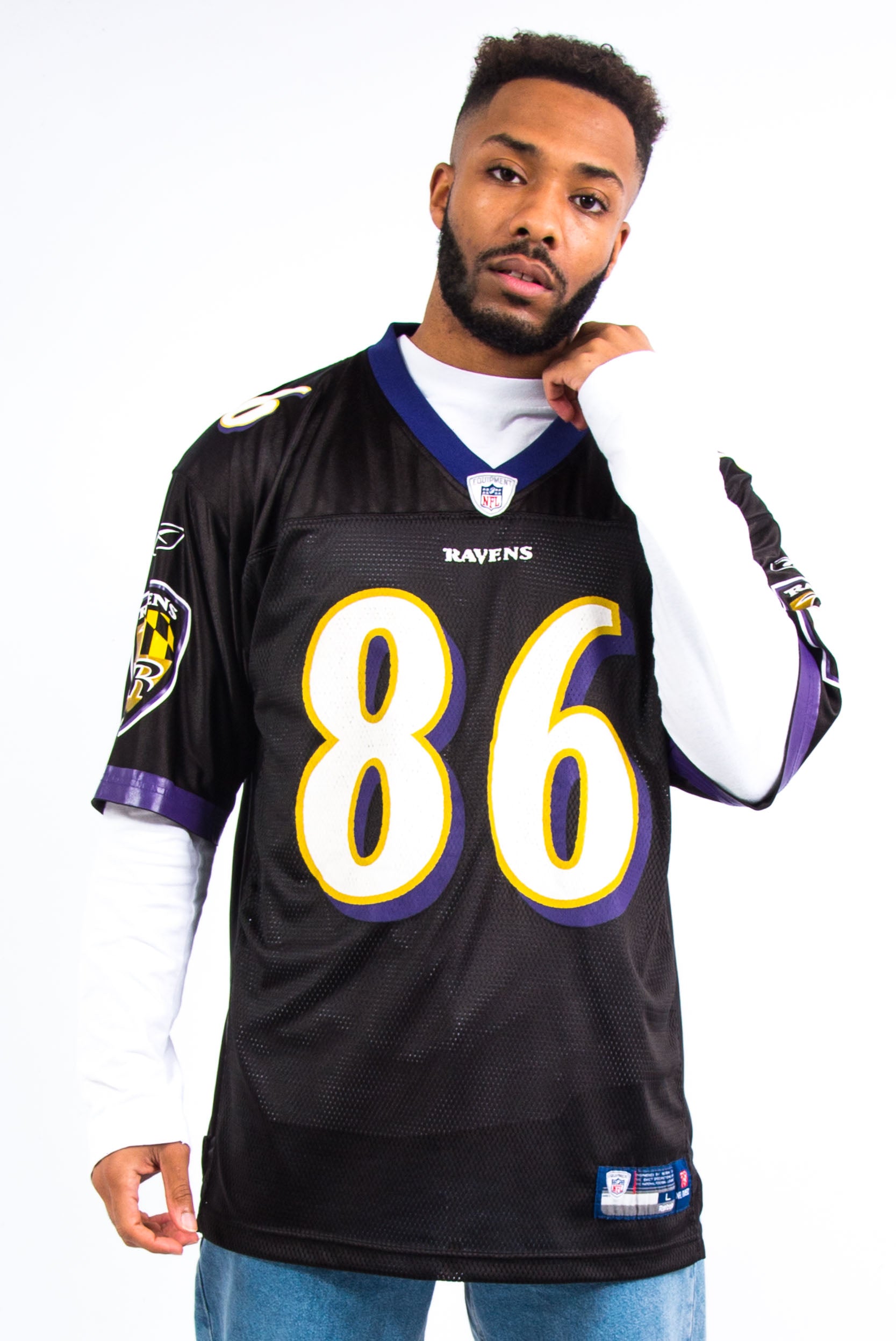 Vintage Reebok Baltimore Ravens NFL Jersey - Main Image