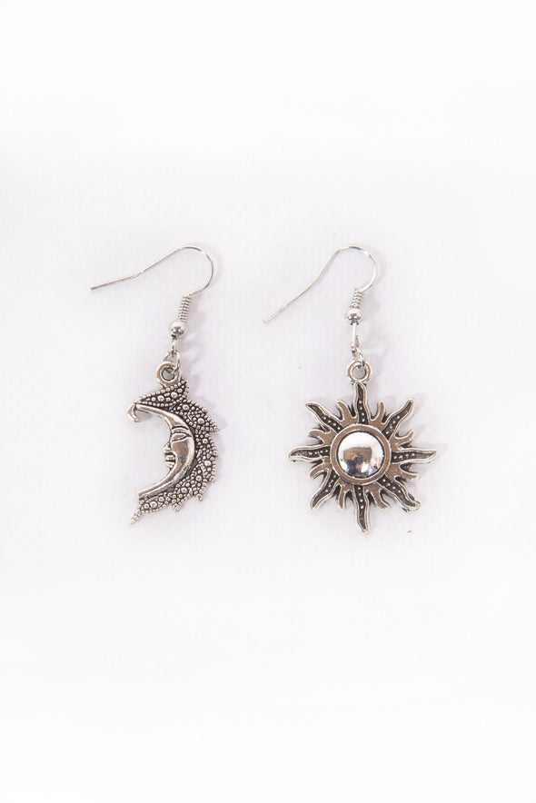 90's Sun & Moon Earrings