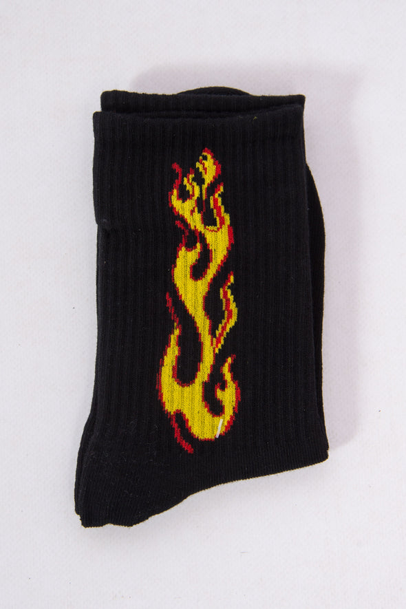 Skater Flame Socks