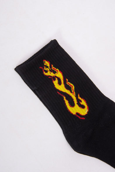 Skater Flame Socks
