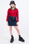 Vintage 90's Denim Mini Skirt