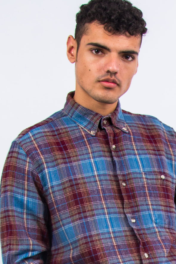 90's Plaid Flannel Shirt