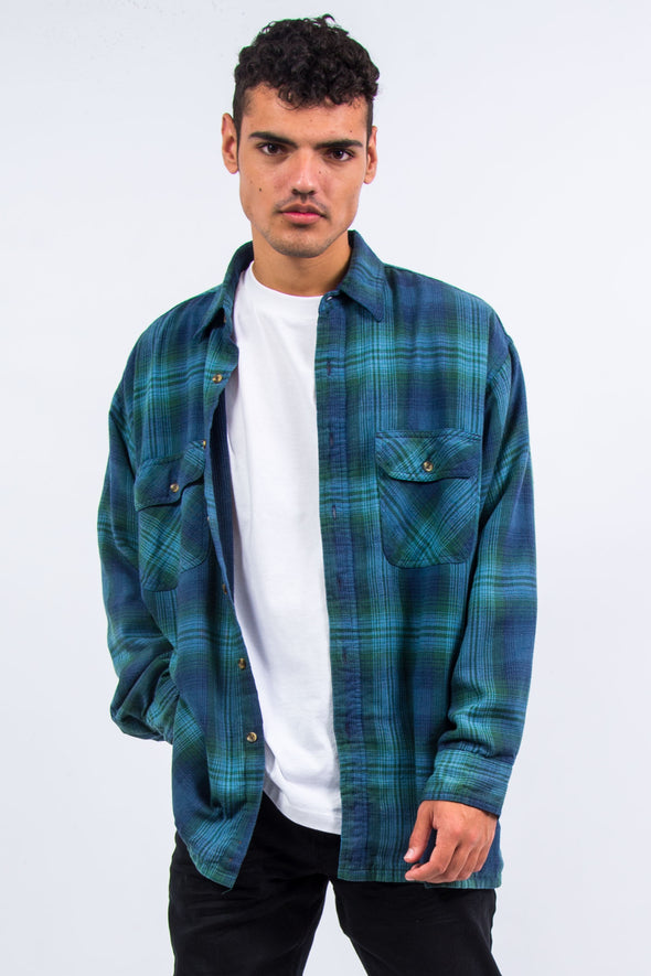 90's Vintage Thick Flannel Shirt