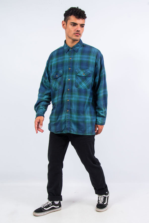 90's Vintage Thick Flannel Shirt