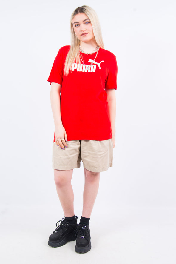 Red Puma Spell Out T-Shirt